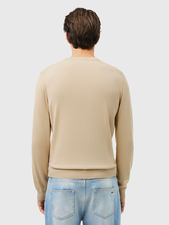 Crew neck cotton sweater - 3