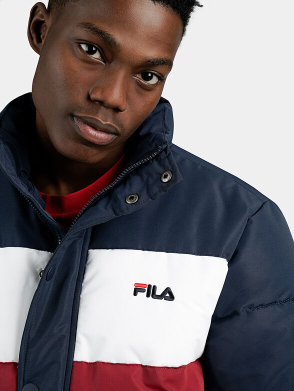 Padded jacket with color-block effect - 2