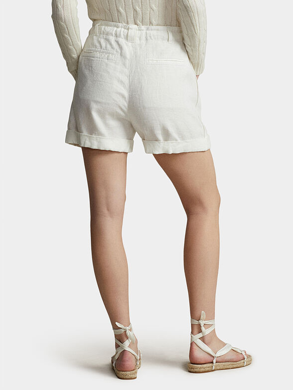 Linen shorts with belt - 2