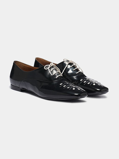 Black patent look shoes - 5