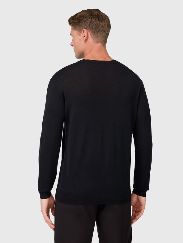 Wool sweater with ribbed details  - 3