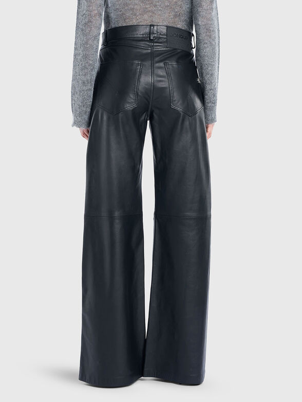 AMBER wide leg trousers in nappa leather - 2