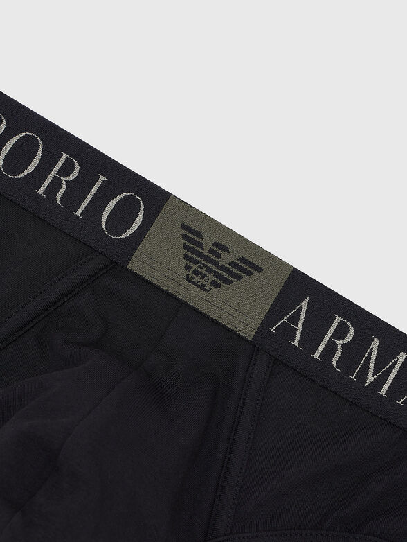 Black cotton briefs - 4