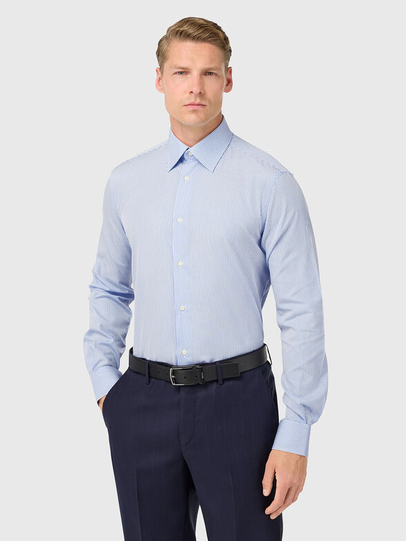 Cotton shirt with stripes  - 1