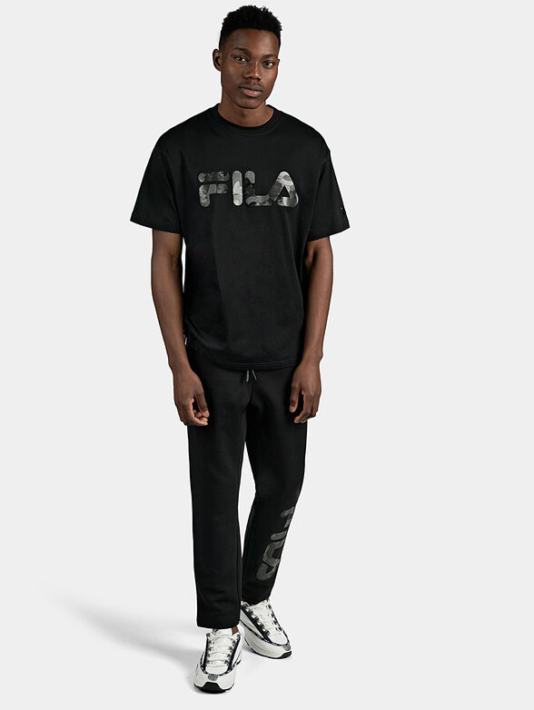 Black cotton T-shirt - 2