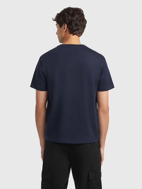 Black T-shirt with logo print - 3