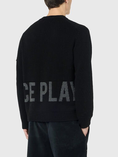 Knitted sweater with logo inscription - 3