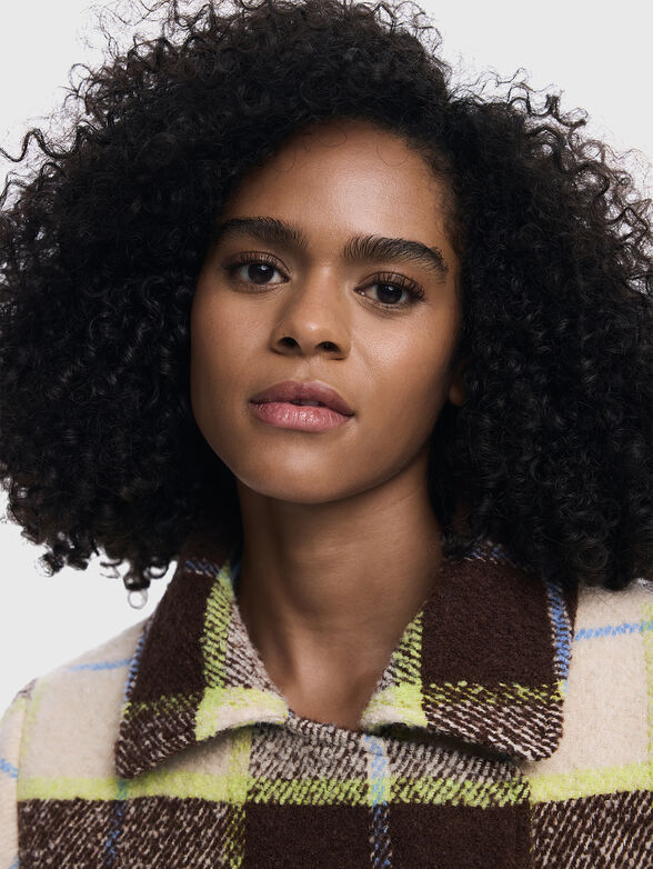 Checked short coat - 6