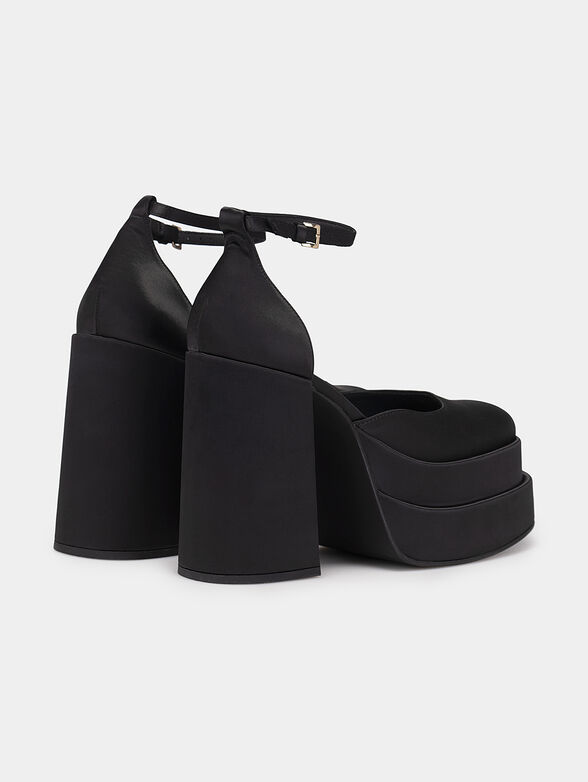 CHARLIZE black satin sandals - 3