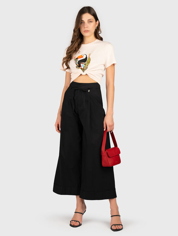 Black T-shirt with sequins - 2