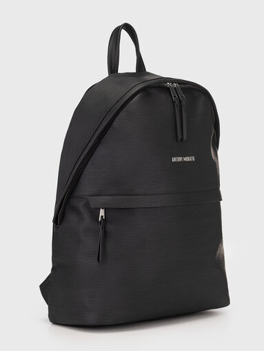Logo accent black backpack  - 3