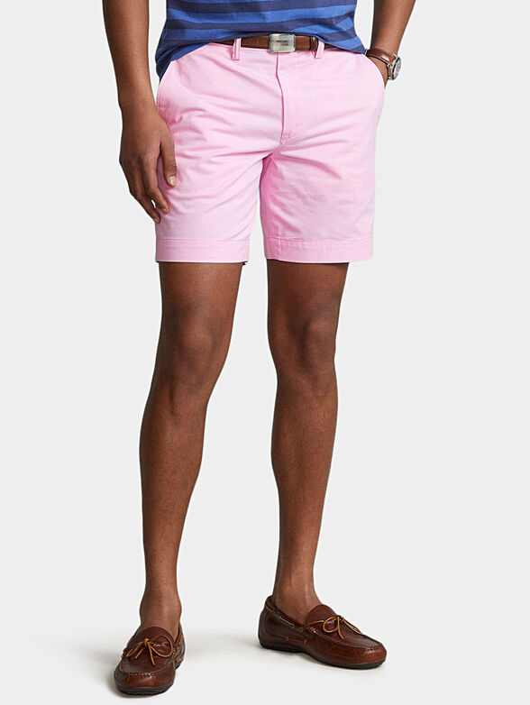 Pink chino shorts - 1