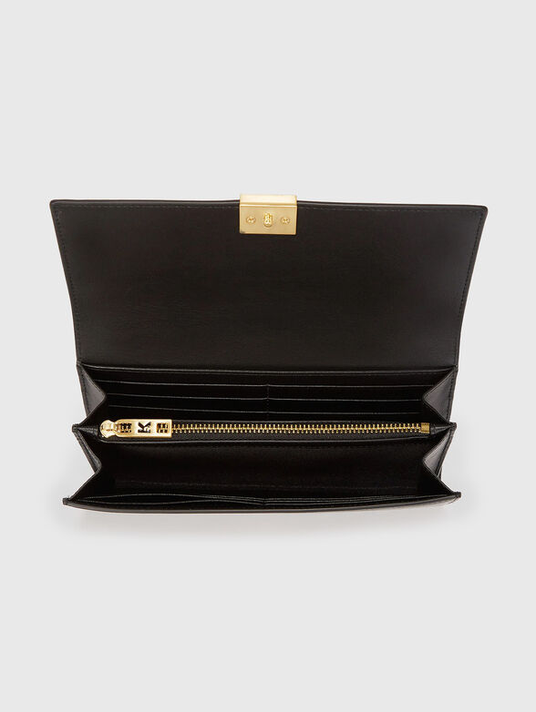 Leather wallet with logo - 3