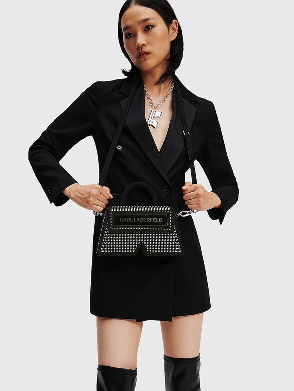 ICON K crossbody bag with appliqued crystals - 2