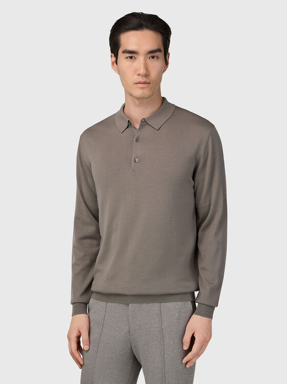 Wool sweater with buttons - 1