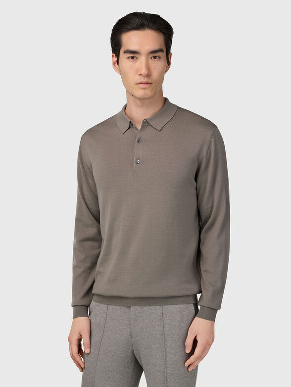 Wool sweater with buttons - 1