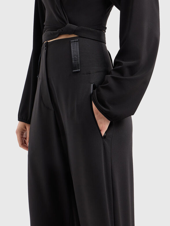 High waisted wool trousers - 3