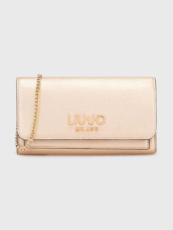 Black wallet with chain strap - 1