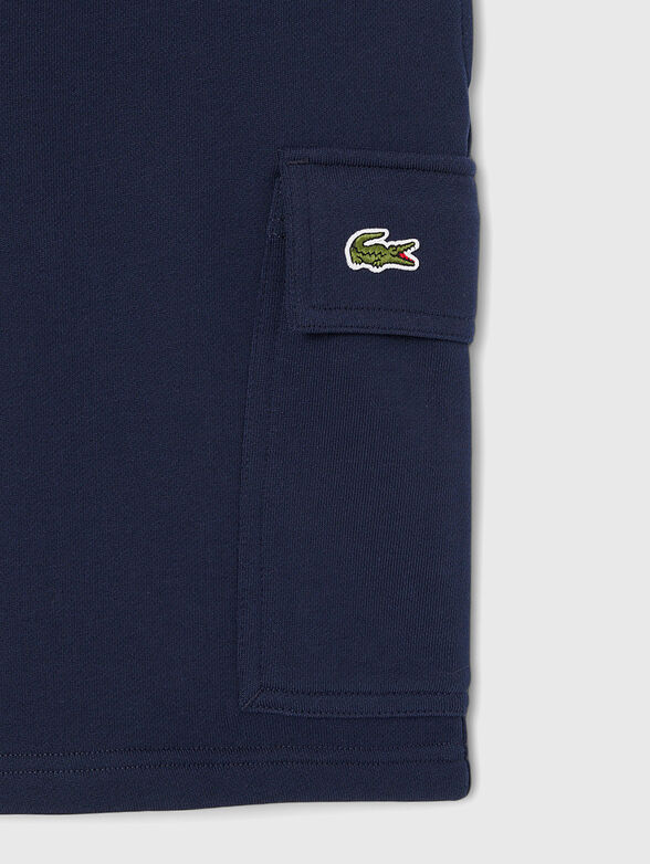 Shorts with logo embroidery - 4
