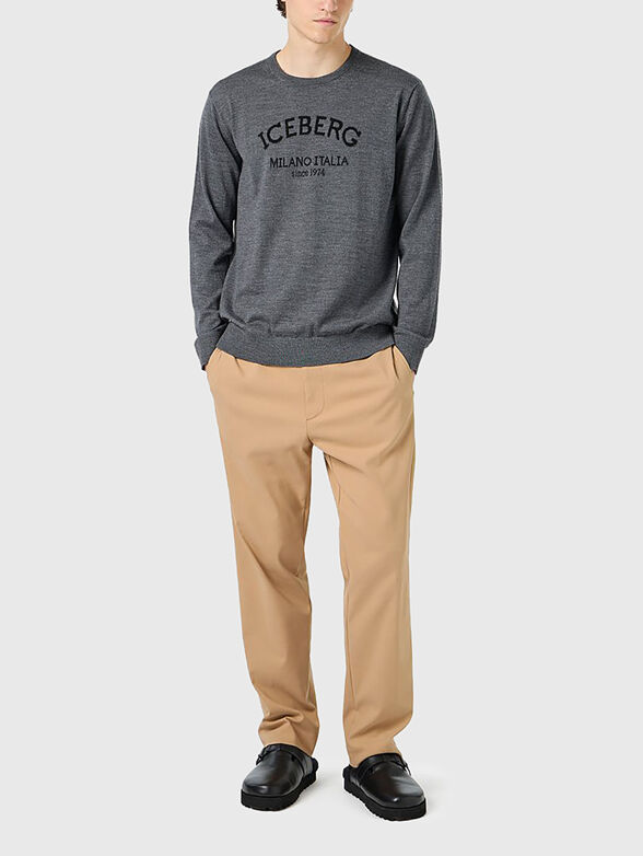 Crew neck sweater with logo - 2