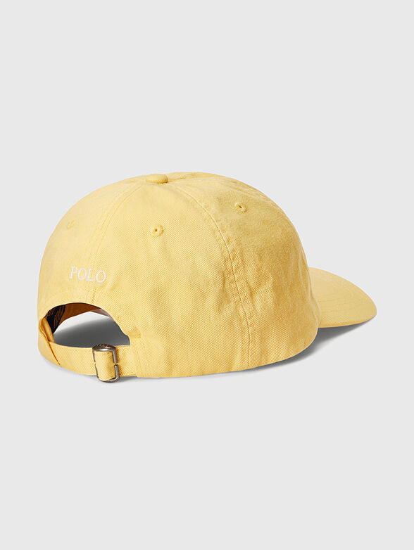 Yellow hat with logo embroidery - 2