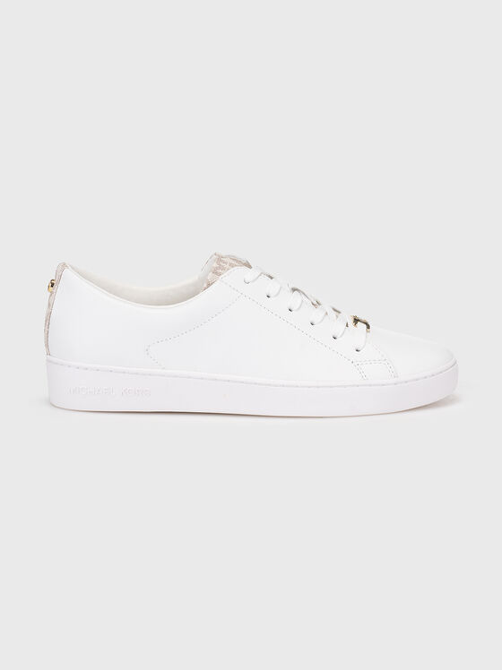 Кожени спортни обувки с монограмни лого мотиви - 1