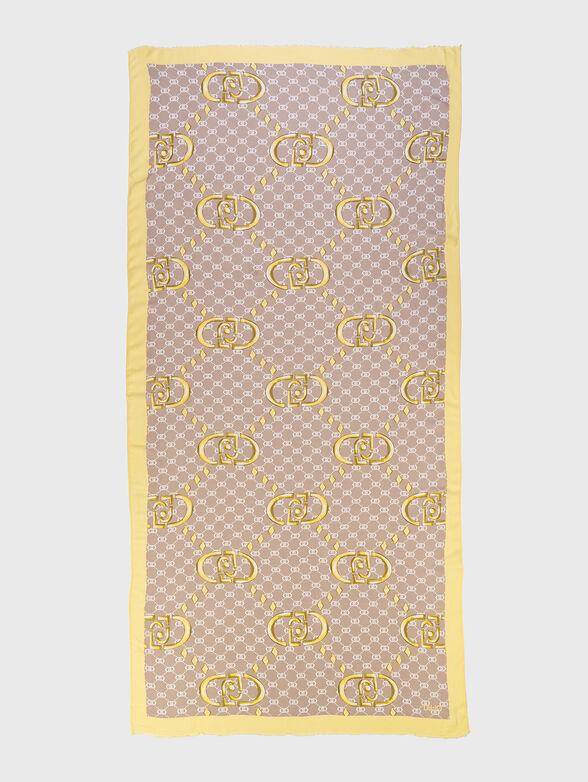 Logo print scarf - 2