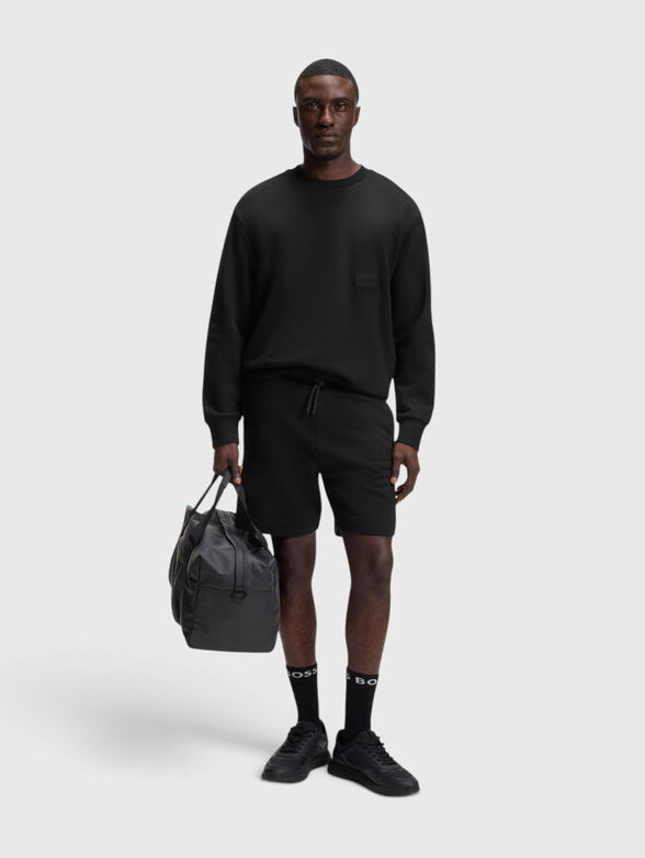 Black sweatshirt with logo detail - 2