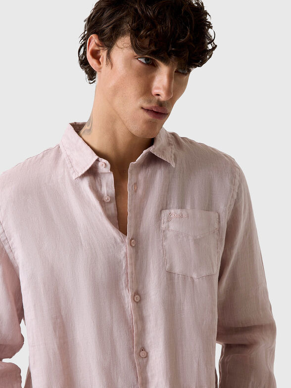 Linen striped shirt - 4