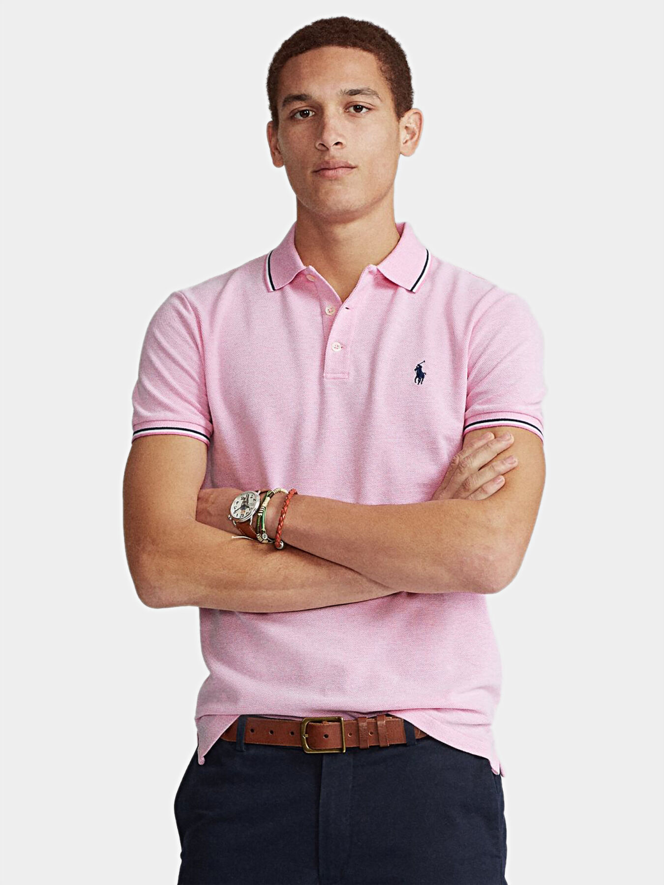 Polo shirt in pink color brand POLO RALPH LAUREN