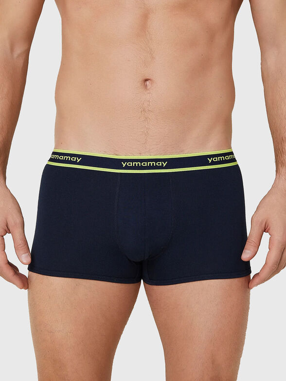 NEW FASHION COLOR cotton boxers with logo embroidery - 1