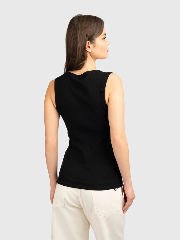 Black top in cotton blend - 3