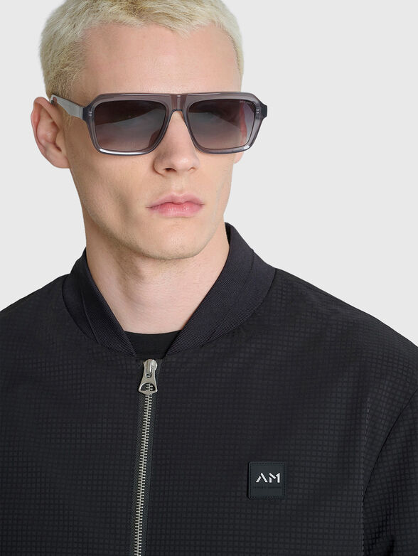 Checkered jacket with logo detail  - 4