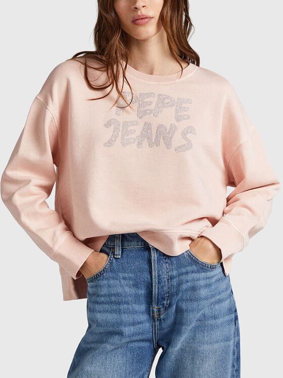 BAILEY sweatshirt with applique eyelets - 1