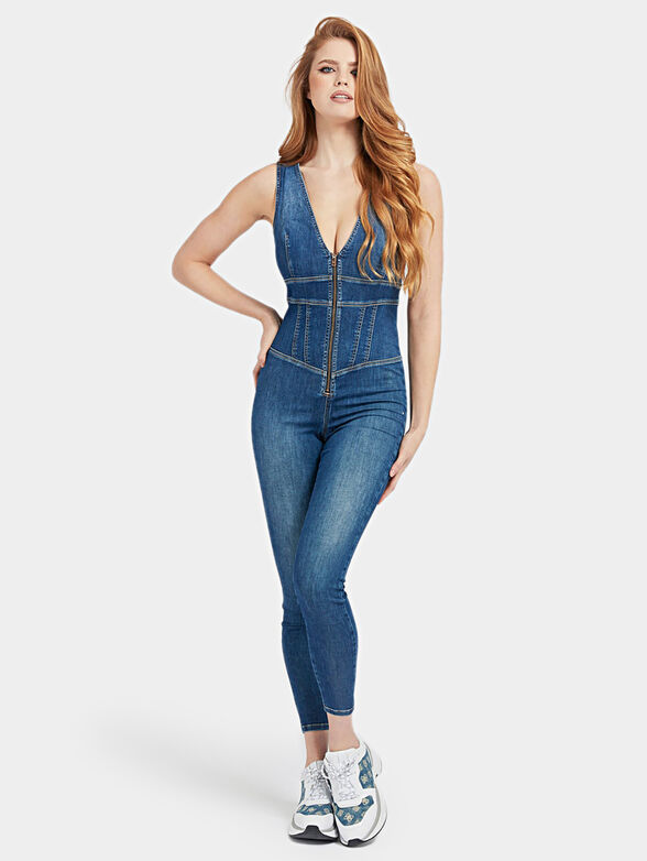 DEBRA Skinny denim jumpsuit - 1