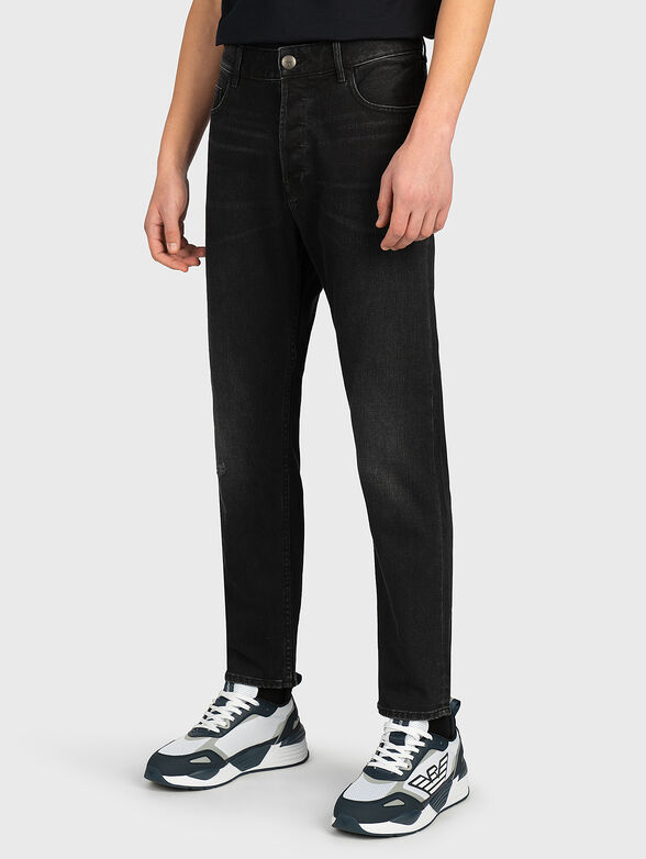 Tapered jeans with wahsed effect - 2
