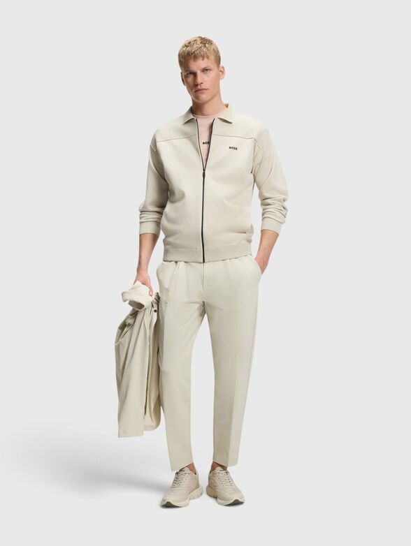 Pleated pants with an elastic waistband - 4