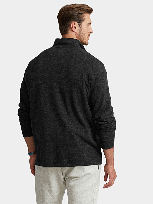 Cotton sweater with logo - 3