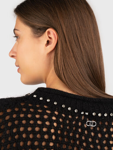 Knitted wool blend sweater - 5