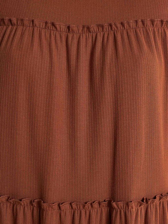 Knitted brown dress - 5