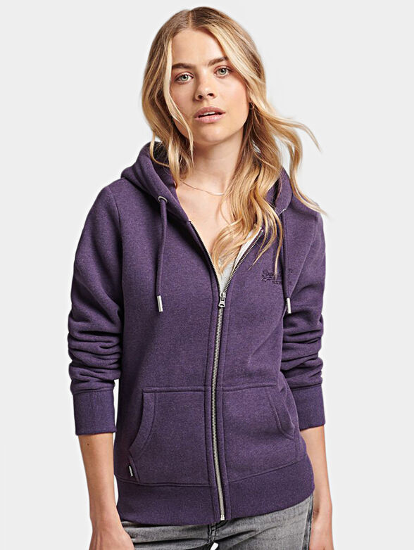 SUPER пurple  hooded sweatshirt - 1