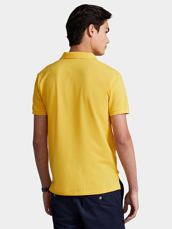 Polo shirt in yellow color - 4
