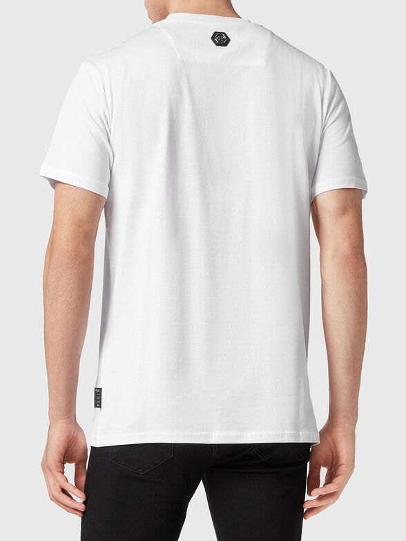 Round neck T-shirt with rhinestones - 3