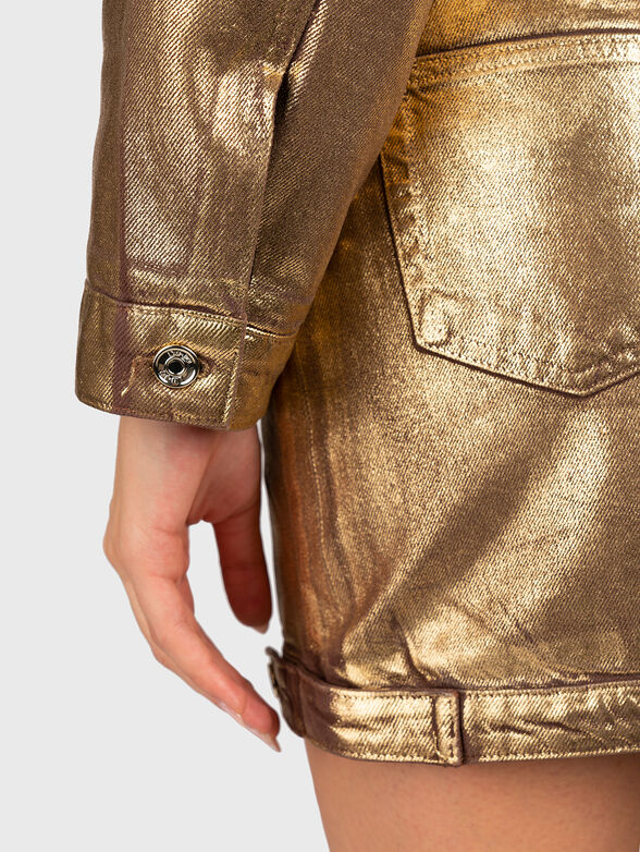 Coated denim jacket - 5