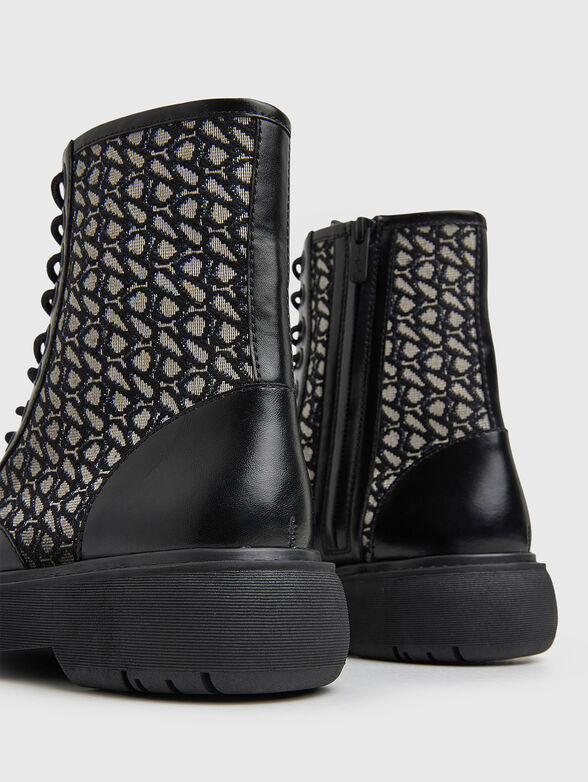 YOKO JACQUARD black boots - 2
