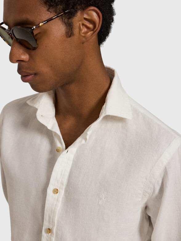 White linen shirt - 4