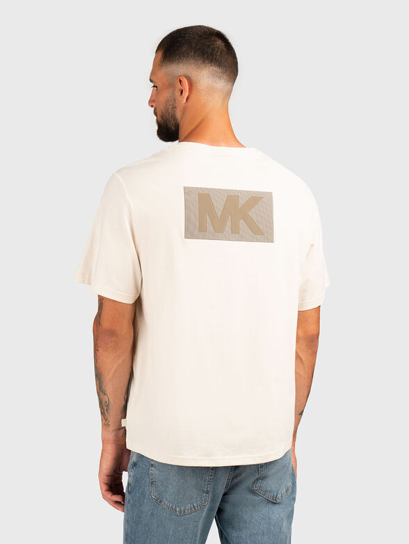 Cotton T-shirt with accent back - 3