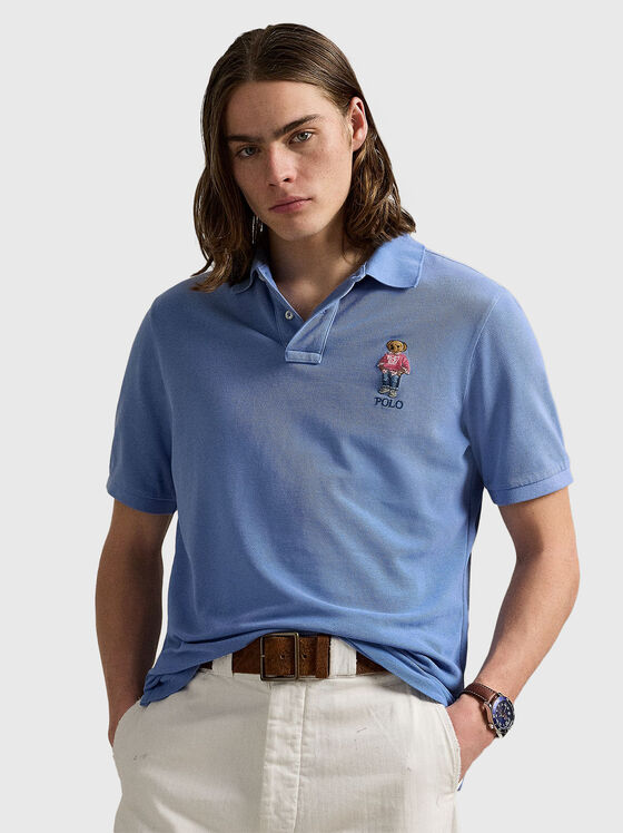 Polo Bear slim cotton polo shirt - 1