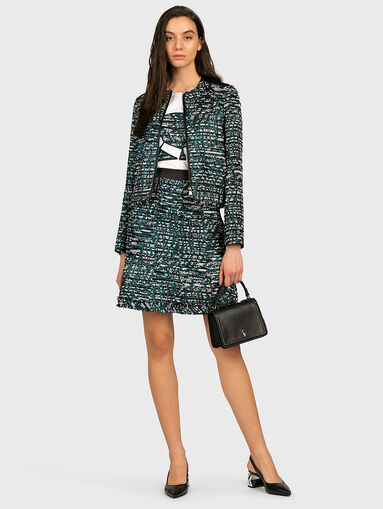 Boucle jacket with glamorous threads - 5