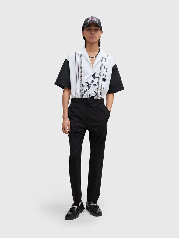 Shirt with short contrast sleeves  - 2